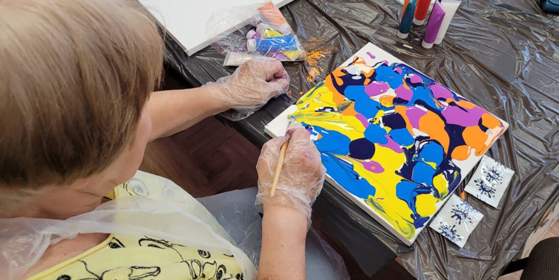 Медитація у стилі флюїд-арт