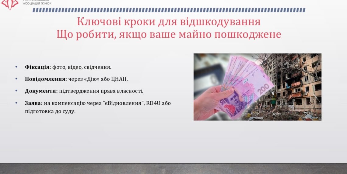 Консультація юриста: Механізми компенсації за зруйноване майно