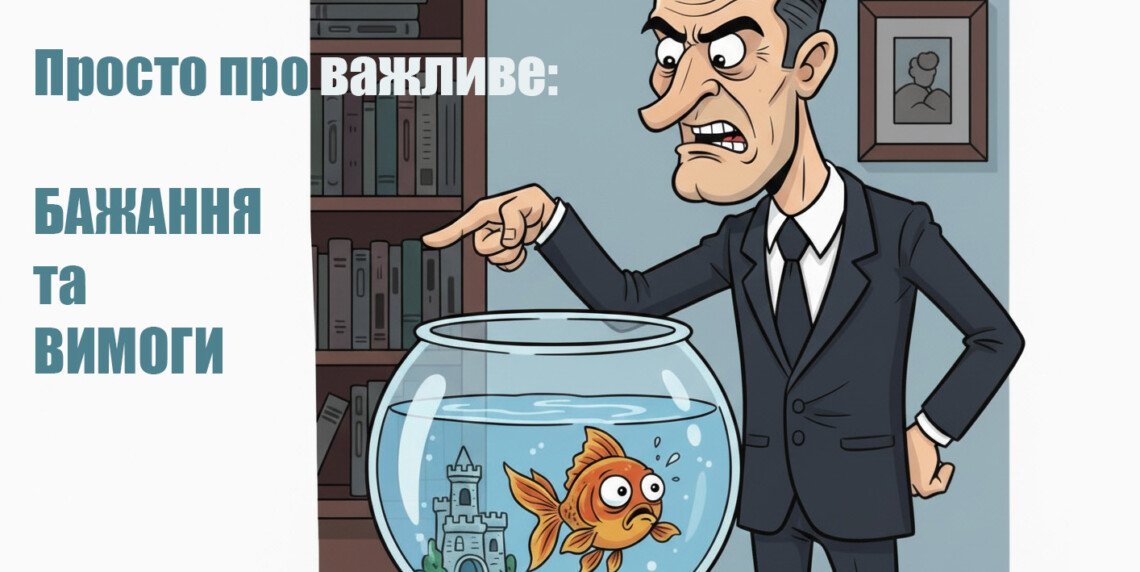 БАЖАННЯ ТА ВИМОГИ: інструкція з виживання в людських стосунках